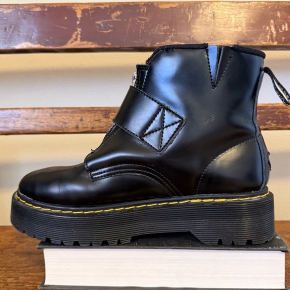 Dr. Martens Lazy Oaf Heart Buckle Platform Boots - Picture 6 of 15